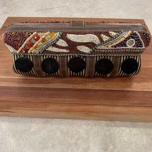 Mary Frances vintage beaded clutch/handbag